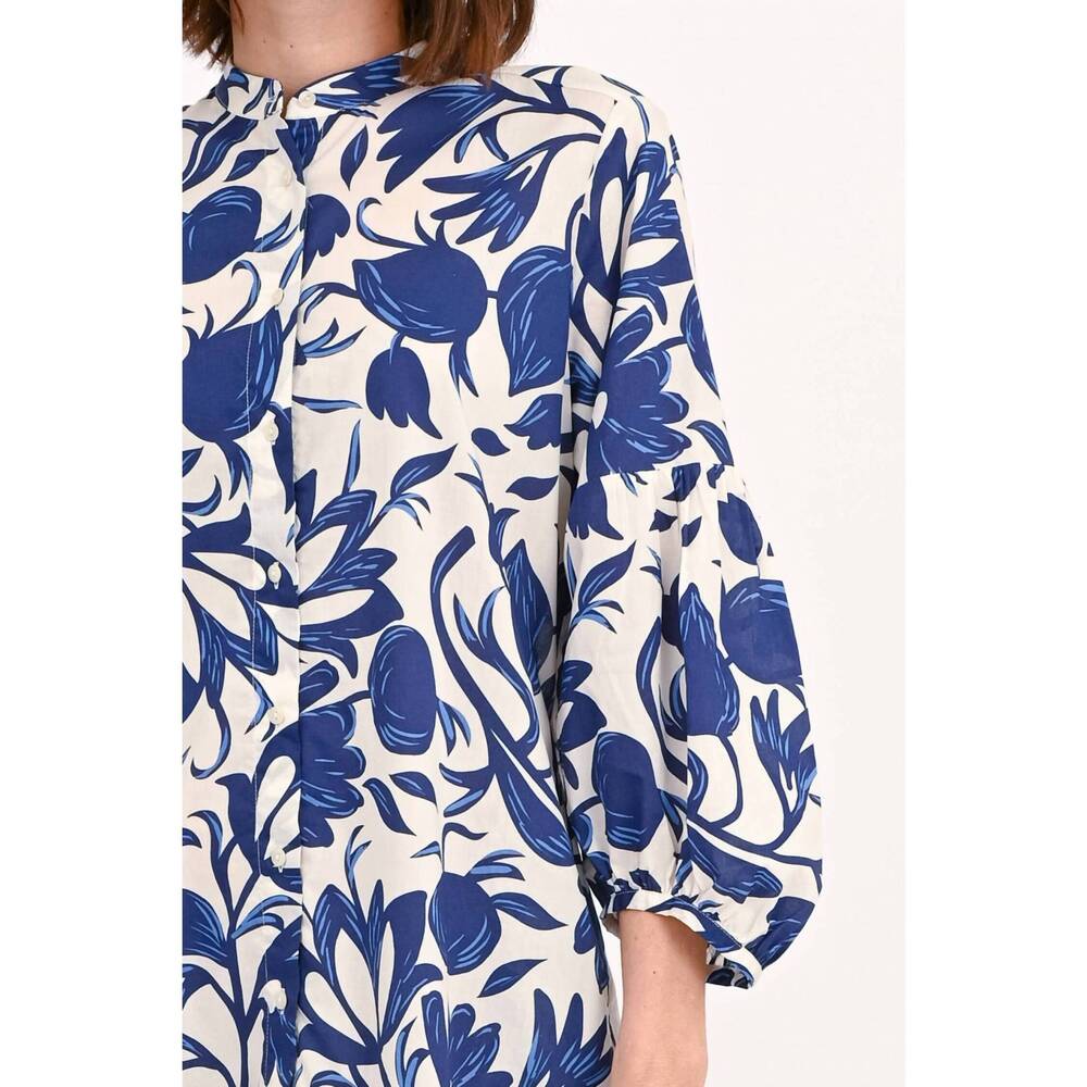 NEW 0039 ITALY mila ruffled skirt mini dress in navy fruite - Picture 4 of 4